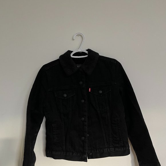 XS - Levi's Original Sherpa Trucker Jacket (black) - Picture 1 of 2